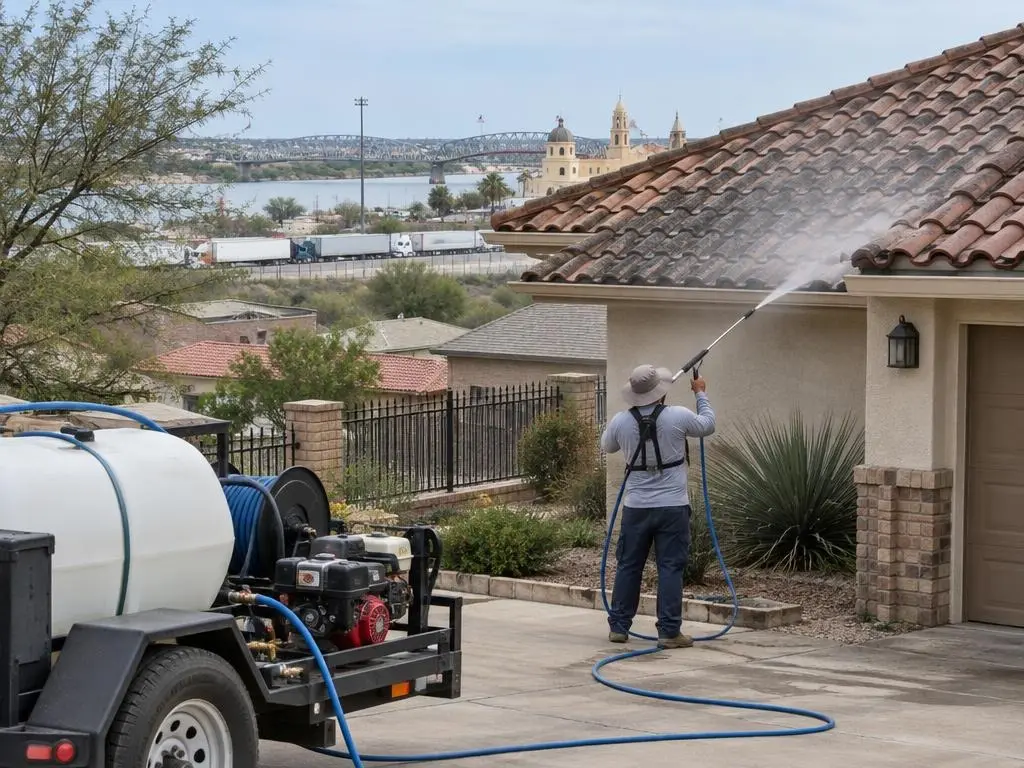 Roof Soft Washing in Laredo, TX